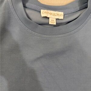 Cynthia Rowley Steel Blue Short Sleeve Dress